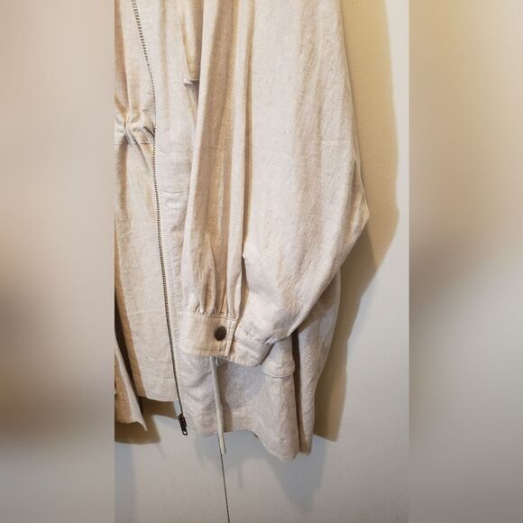 Future Collective with JENNY K LOPEZ Womens Linen Utility Anorak Cargo Jacket 3x - Picture 7 of 11